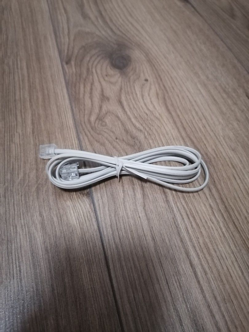 Ethernet cable with modem phone to line adapter, Video Gaming, Gaming