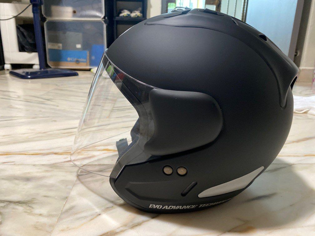 EVO RS959 Matte Black Helmet [PSB Approved], Motorcycles, Motorcycle
