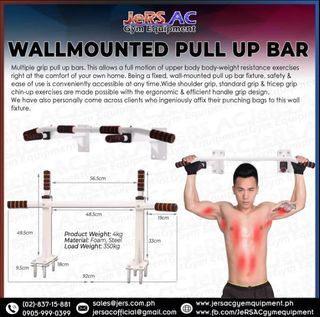 Fitness Equipment Horizontal Pull Up Bar Simple Wall Home Gym Upper Body Workout Wall Horizontal Bar Interior Doors