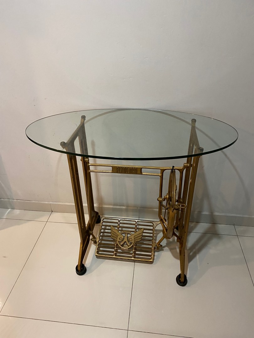 Flying man sewing machine table, Furniture & Home Living, Furniture ...