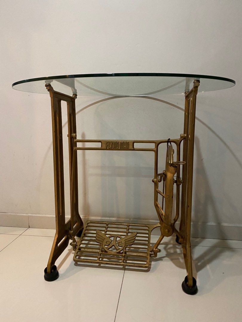 Flying man sewing machine table, Furniture & Home Living, Furniture ...
