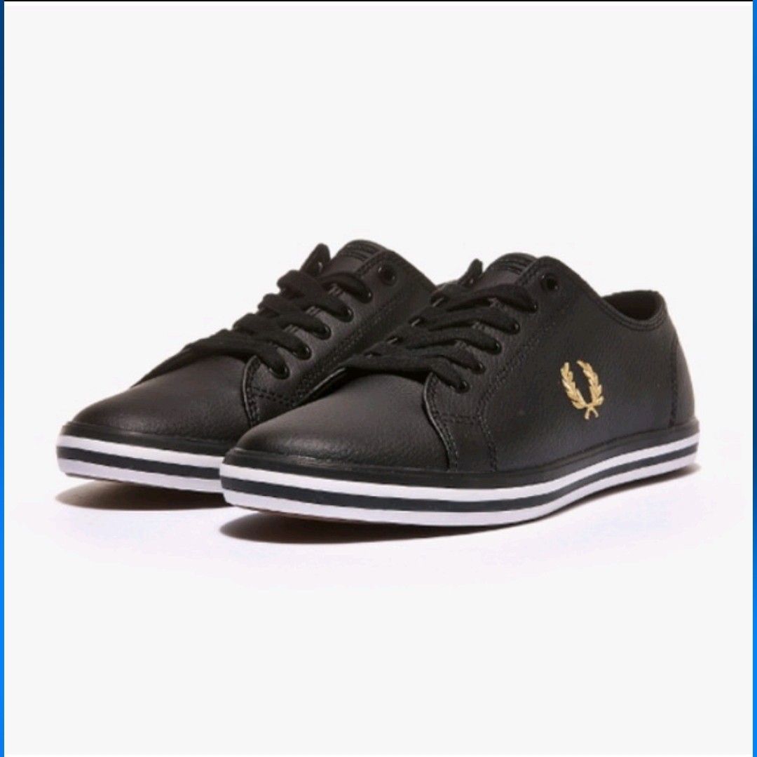 Fred perry hotsell kingston leather black