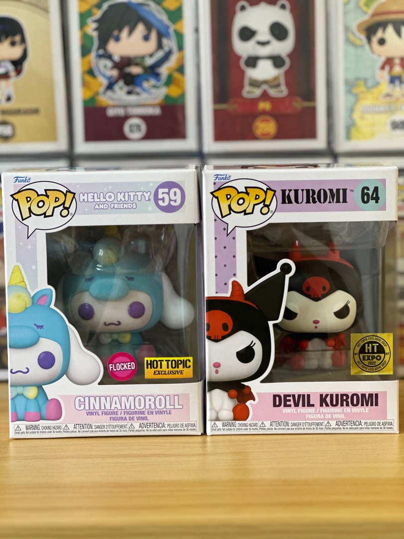 Funko Pop Kuromi and Cinnamoroll Hot Topic Exclusive, Hobbies & Toys, Toys & Games on Carousell