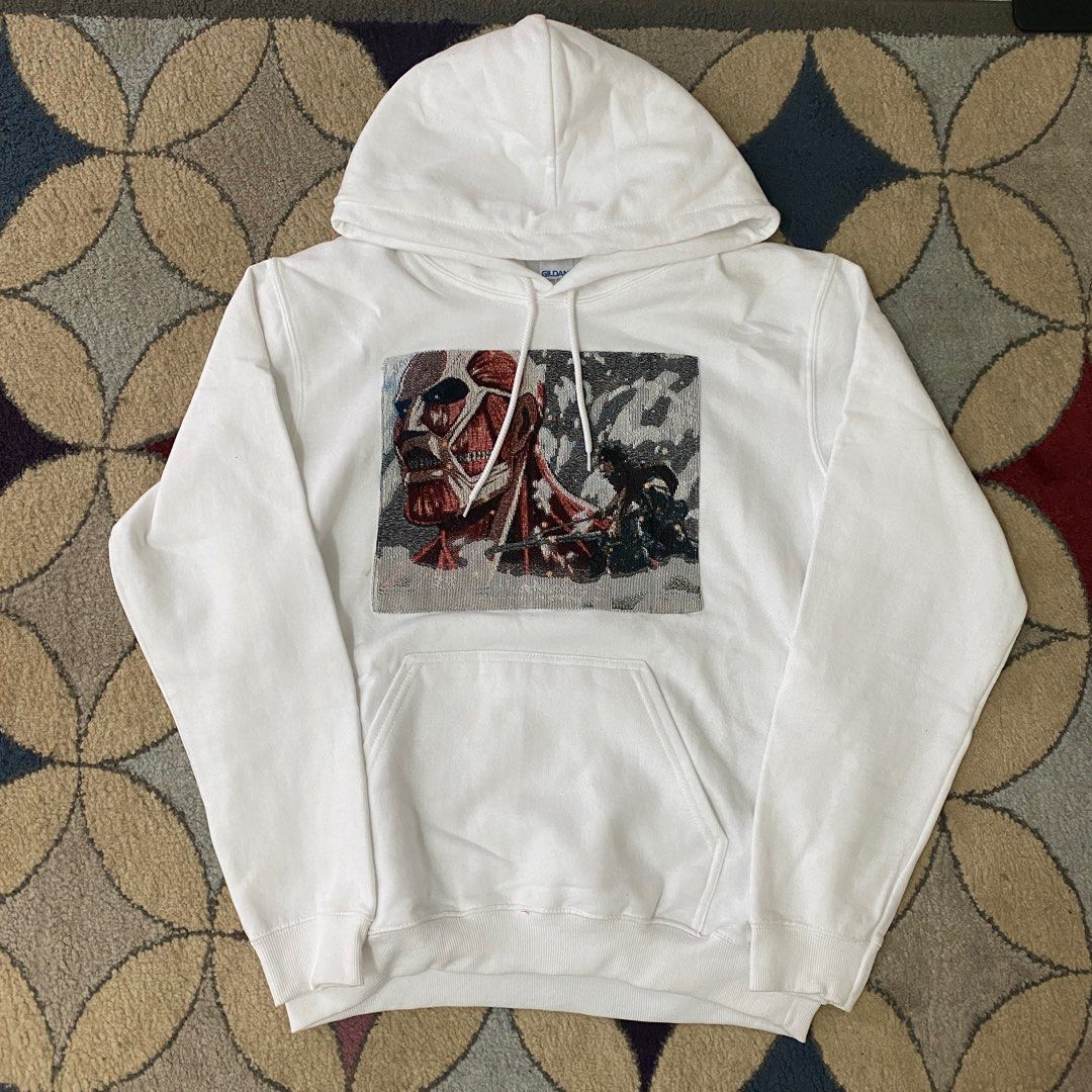 Gildan Hoodie Custom Attack of Titan Woven patch