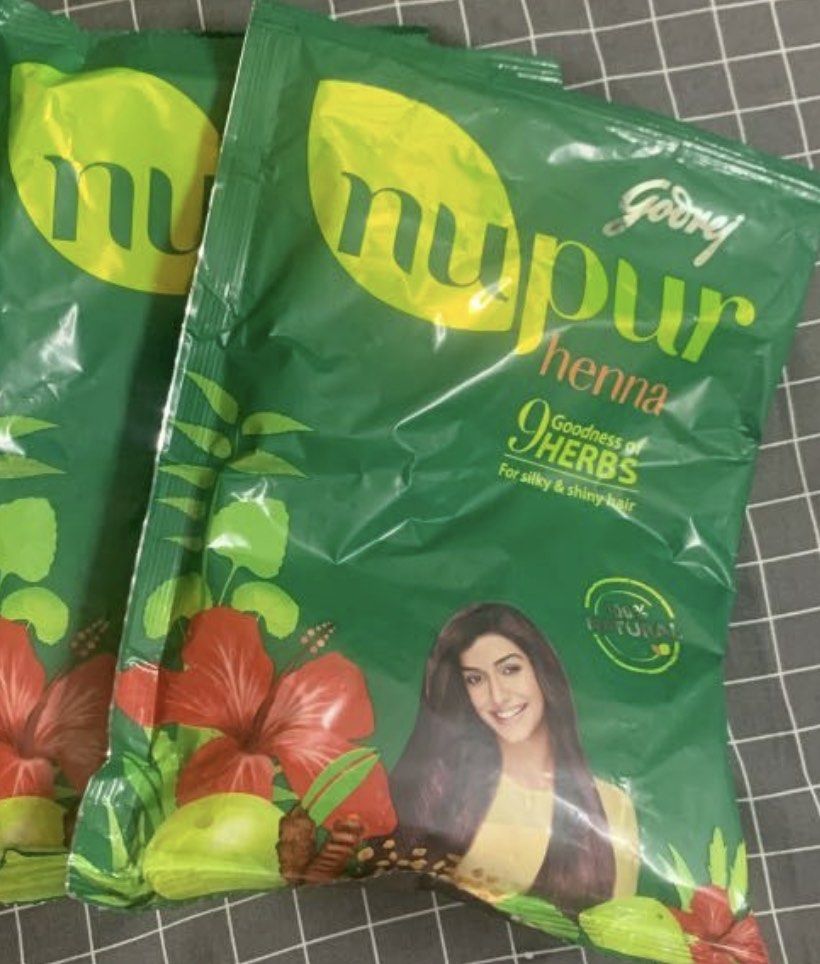 Godrej henna hair dye powder, Beauty & Personal Care, Hair on Carousell