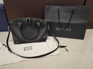 Gucci Crossbody Leather Bag (Black)