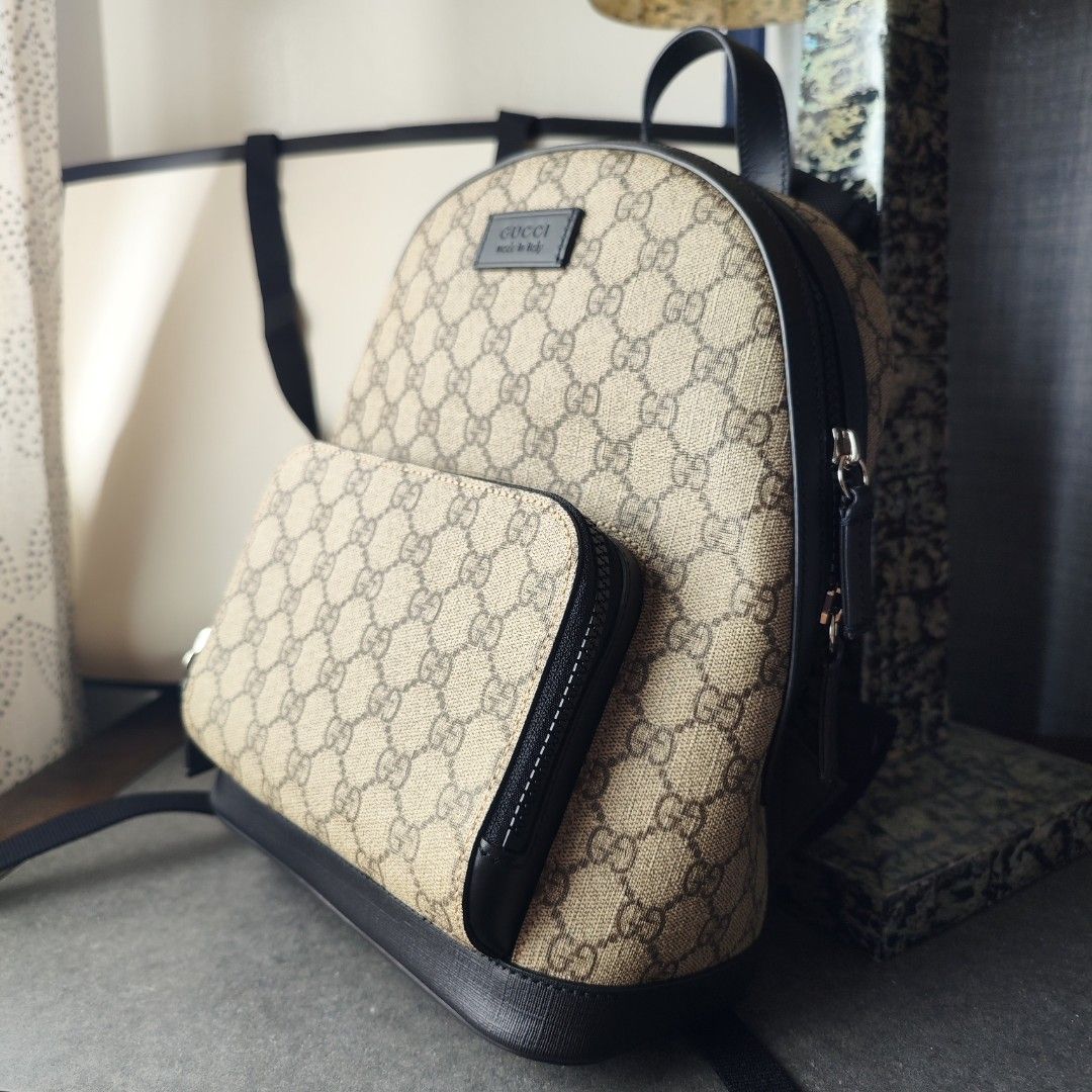 Gucci GG Supreme Backpack Negotiable Luxury Bags Wallets on