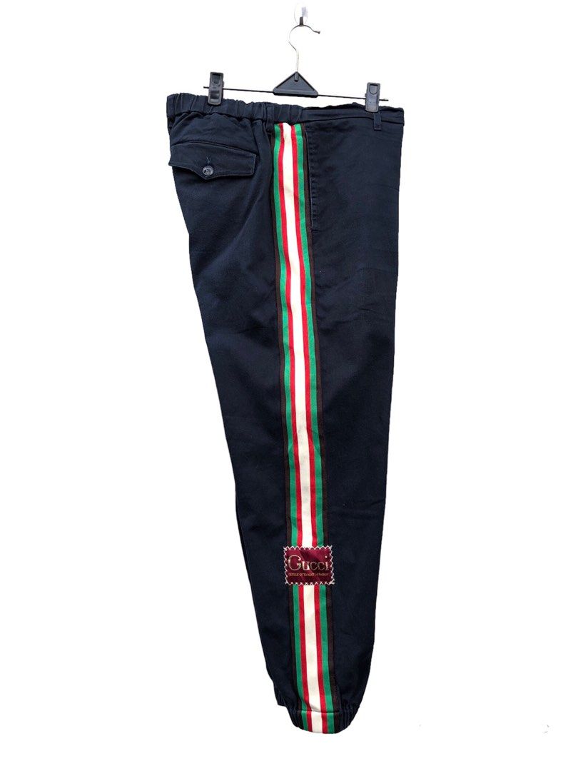 Web detail trousers by Gucci | Gucci, Track pants, Trousers women