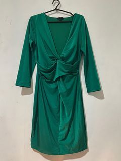 Guess green evening cocktail dress