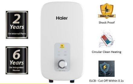 HAIER EI36L1 INSTANT WATER HEATER (WITHOUT PUMP) COLOUR : WHITE EI36L1, TV  u0026 Home Appliances, Water Heater u0026 Instant Showers on Carousell
