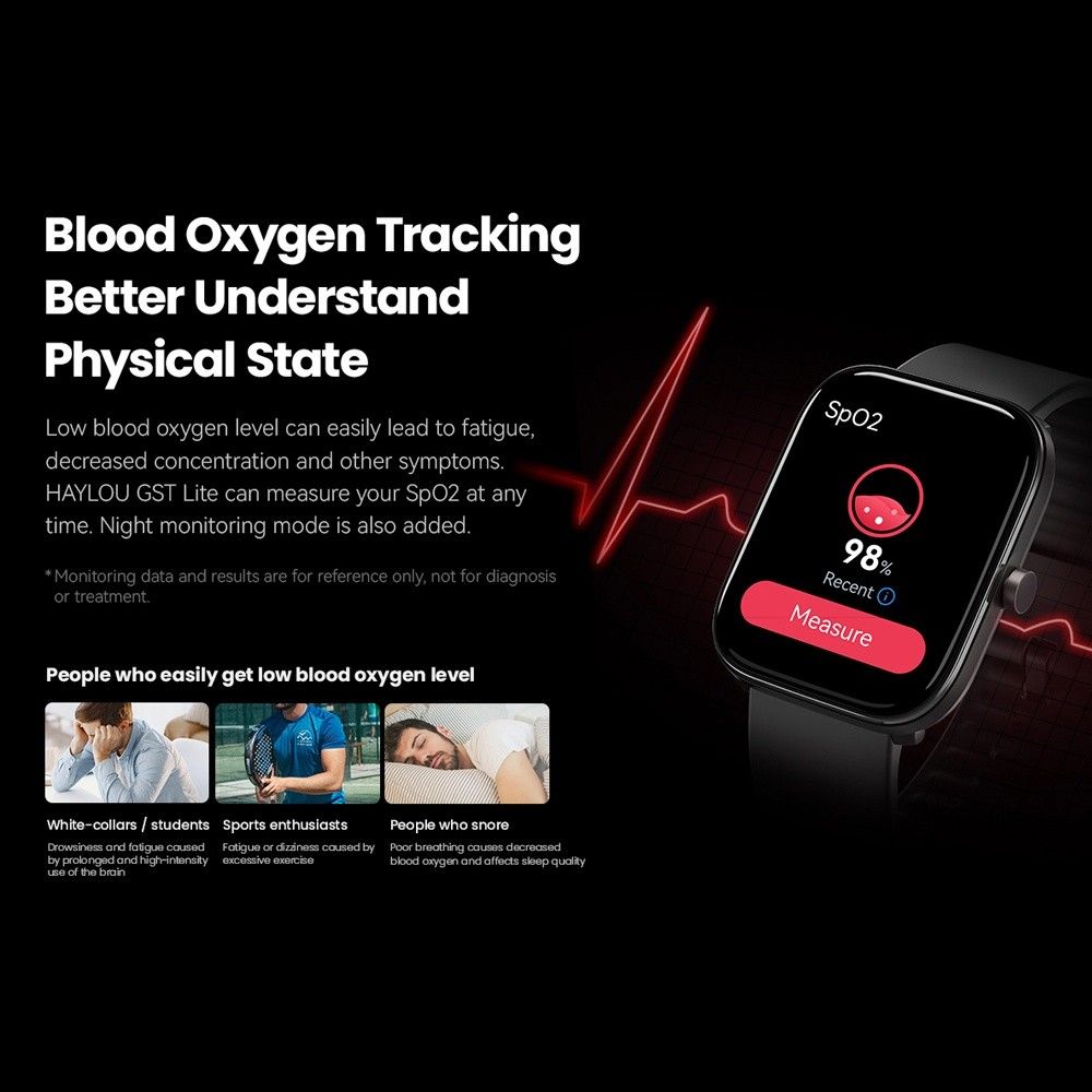 Haylou LS02 Smart Watch Fitness Tracker 12 Sports Mode, Mobile Phones