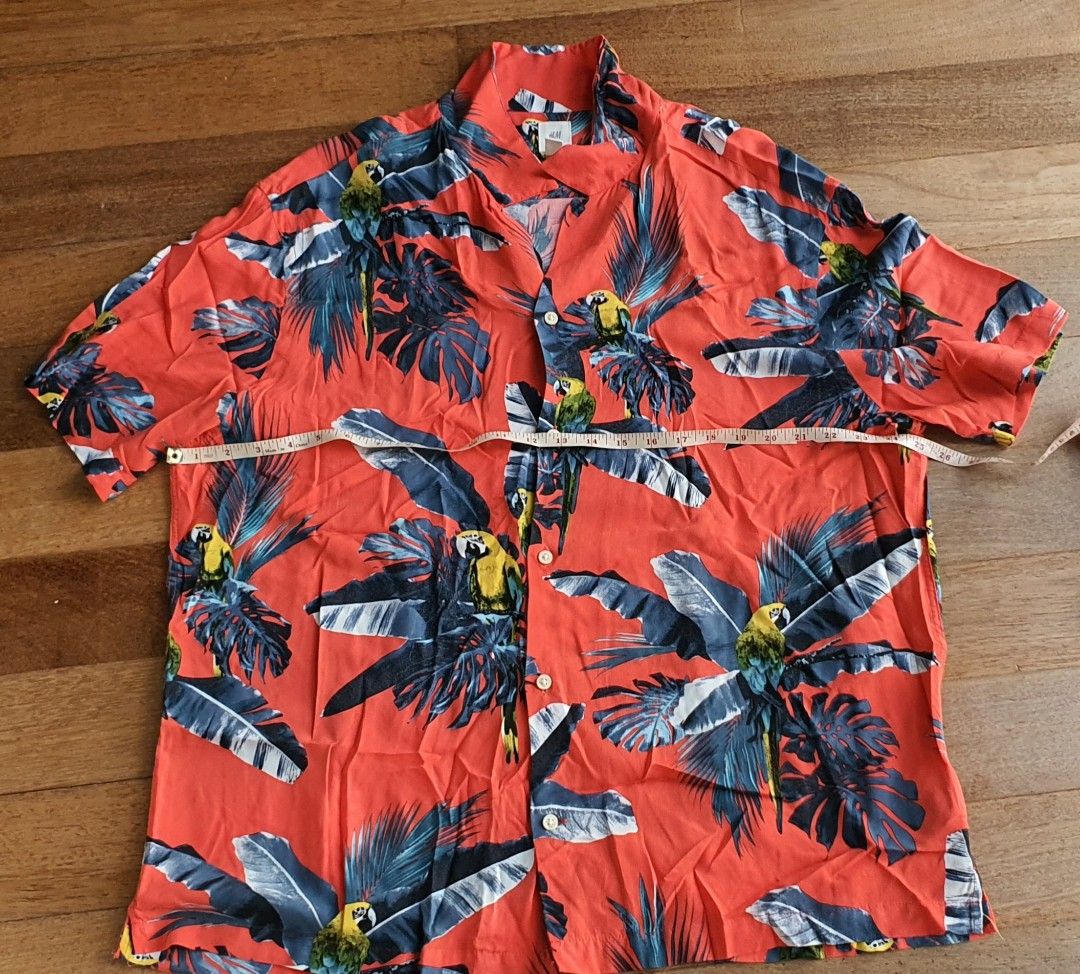 H&m top parrot shirt