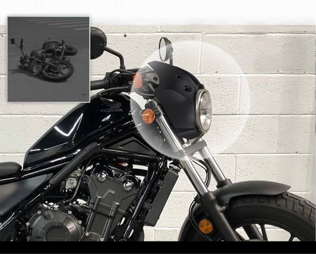 honda rebel 500 headlight fairing