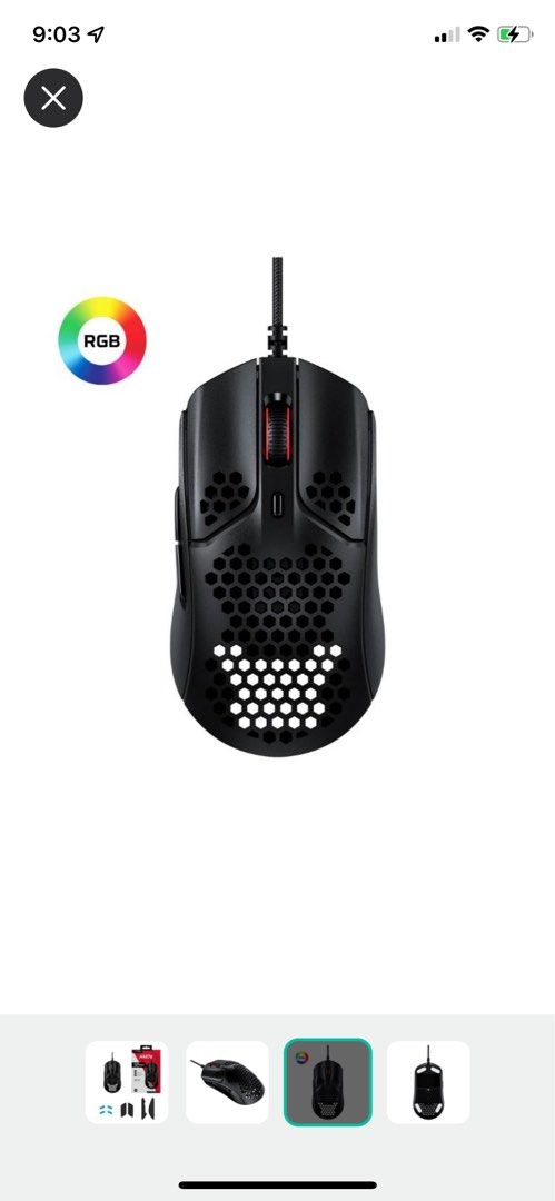 HyperX pulsefire Haste, Computers & Tech, Parts & Accessories, Mouse ...