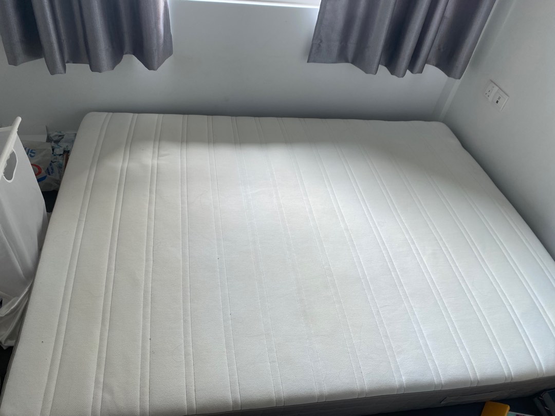 Ikea Queen Size Mattress Furniture Home Living Bedding
