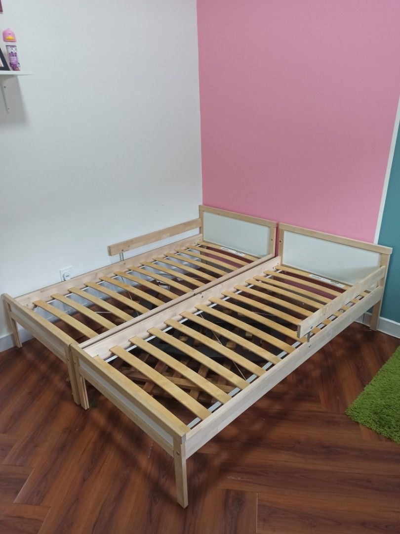 IKEA Sniglar Bed Frame with Underlig Mattress, Furniture & Home Living