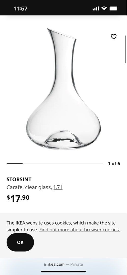 STORSINT Carafe, clear glass - IKEA