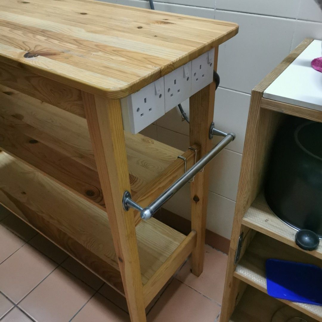 Ikea Svalbo Kitchen side table, Furniture & Home Living, Kitchenware & Tableware, Food