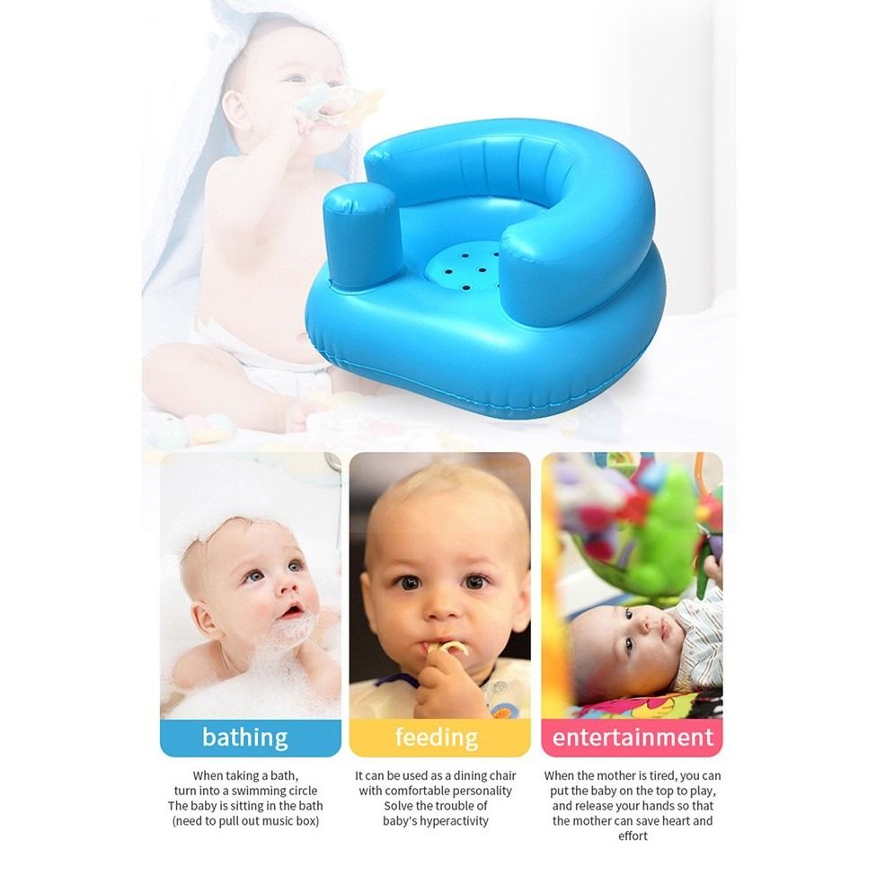 Inflatable Baby Training Chair Baby Bath Chair Bumbo Seat Baby