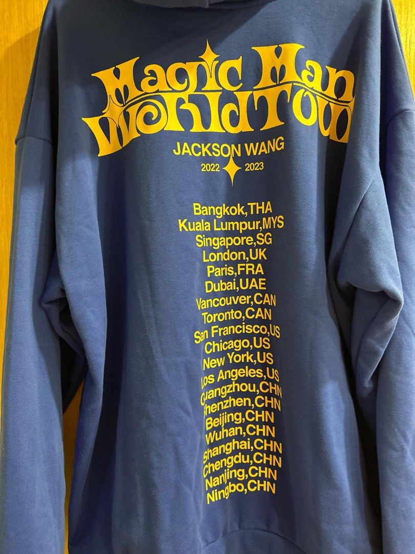 JACKSON WANG World Tour MAGIC MAN Printed Hoodie