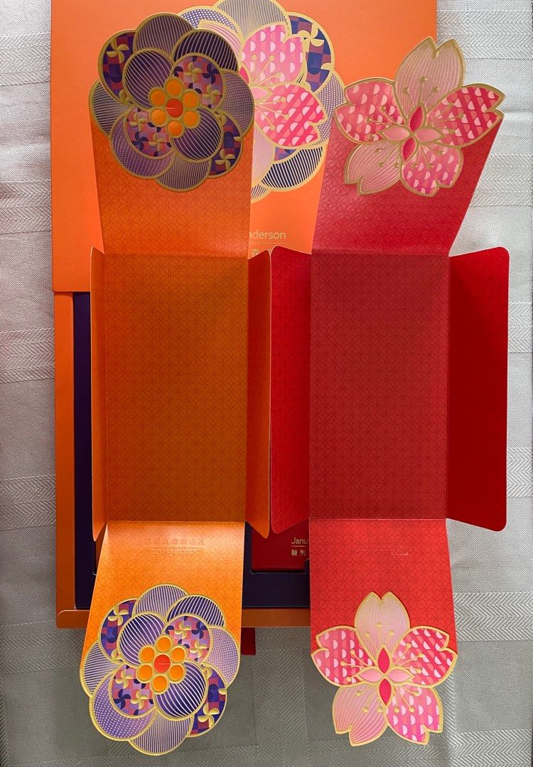 Janus Henderson 2023 floral red packets ang pows, Hobbies & Toys