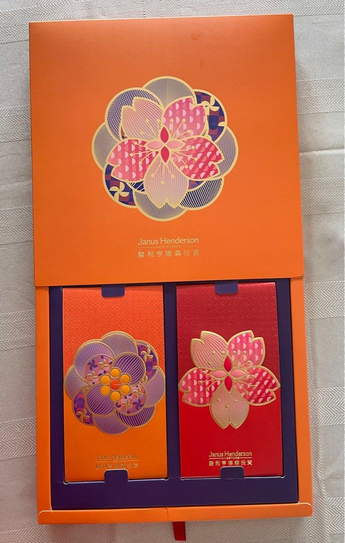 Janus Henderson 2023 floral red packets ang pows, Hobbies & Toys