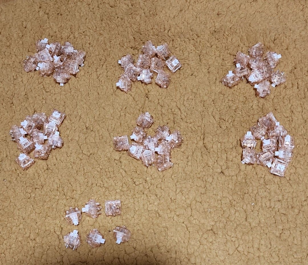 JWK Quartz V1 Switches (66) for custom keyboard switches (Cleanly