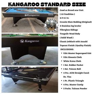 Kangaroo Billiard table For Sale (Original) ‼️ 2ND HAND FULLY REFURBISHED GOOD AS NEW A1 CONDITION