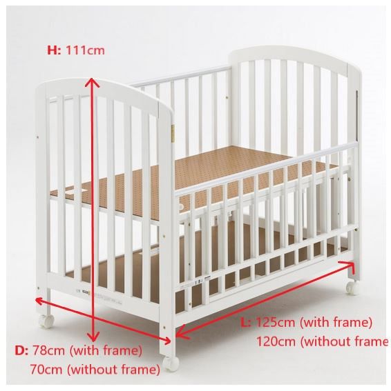 KATOJI (Japanese Brand) Baby Cot with mattress included, 兒童  