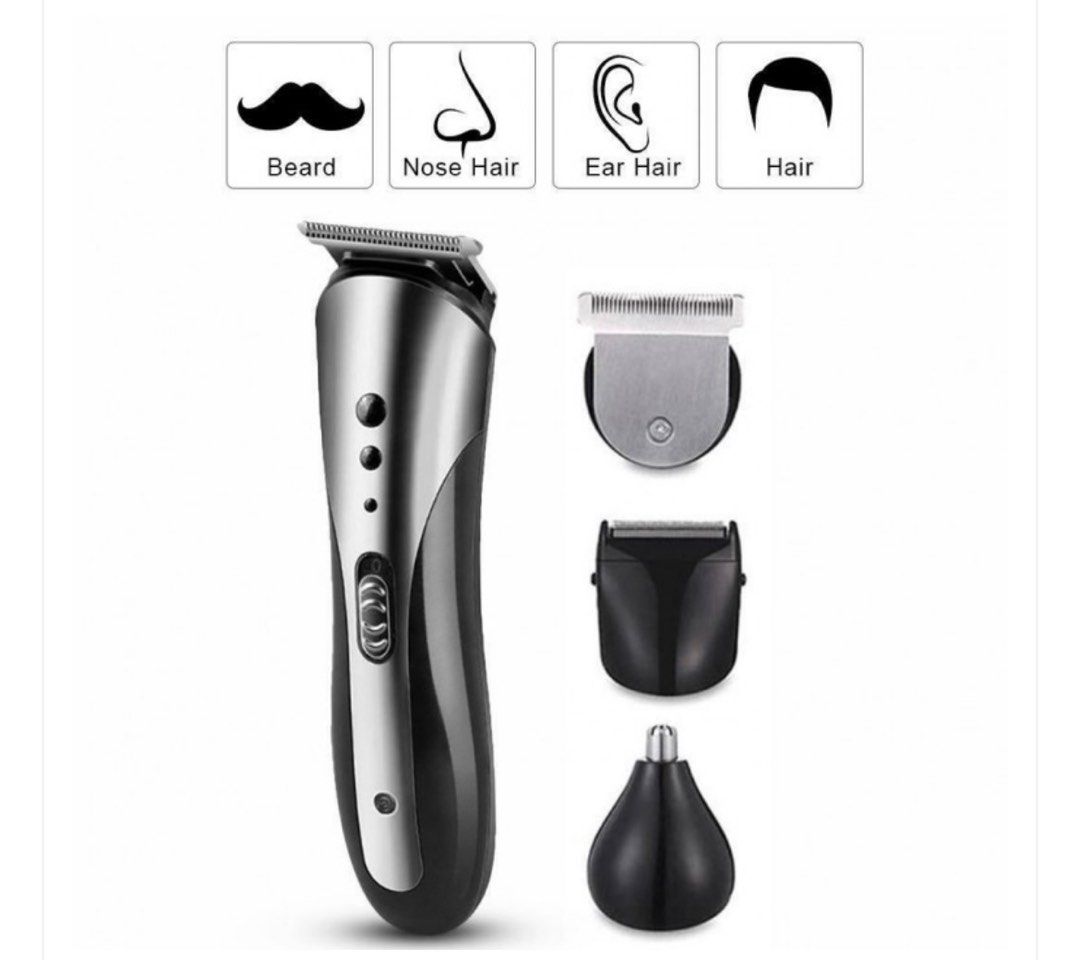 KEMEI KM-1407 - 3 in 1 Electric Rechargeable Hair Clipper Trimmer Set ...