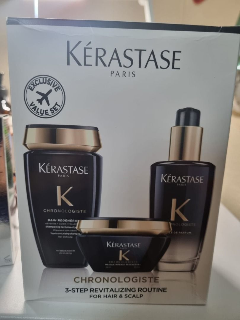Kerastase Chronologiste 3 Pack Set, Beauty & Personal Care, Hair on ...