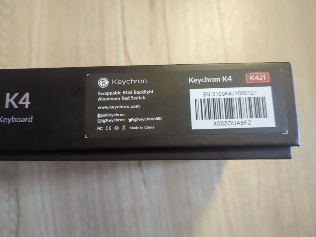 Keychron K4 V2 Gateron Red, Computers & Tech, Parts & Accessories ...