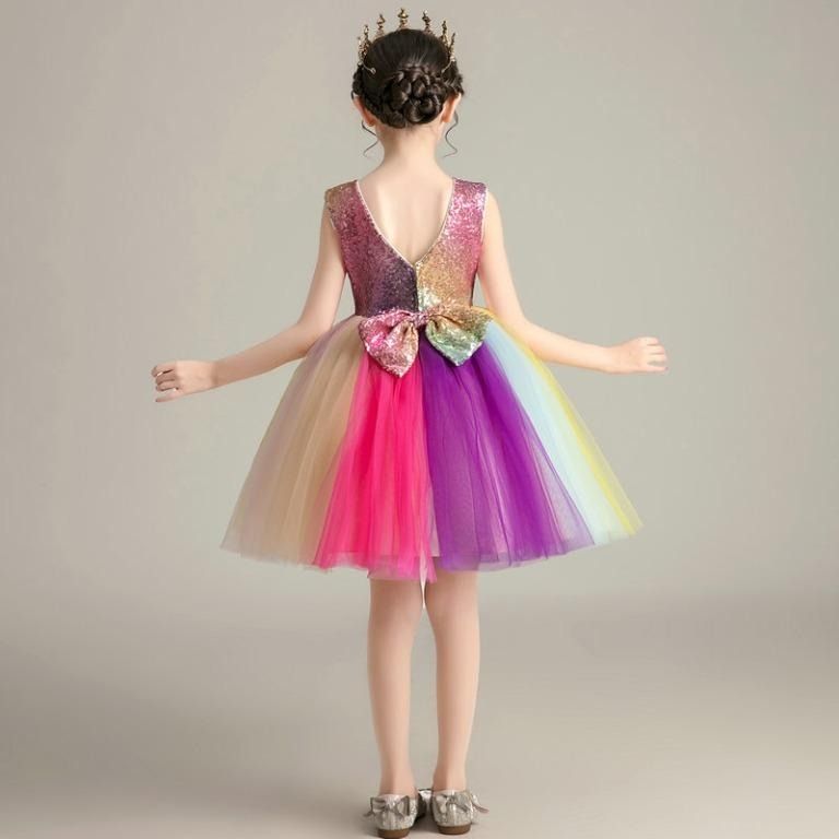 Rainbow outlet frock girl