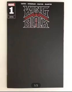 King in Black 1 N Published Feb 2021 by Marve l Comic Book Original Comic Blank Cover Sketch Written by Donny Cates. Art by Ryan StegmanCartoons Super Heroes Collection Collectibles Reading Kid Booked Book For Sale