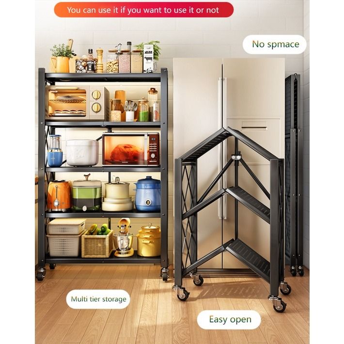 Foldable racks for kitchen on sale