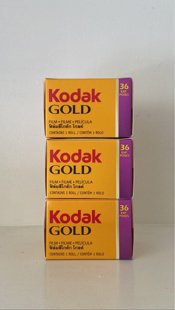 Kodak Gold Film Roll (Category: Other Photography Accessories) located in Manila. Submitted by shop.sha (Listing ID 1214819168, Image 1). Description: ~ 36 exposures ~ expiration: Jan 2024 ~ ₱1000 per roll ~ cold stored.