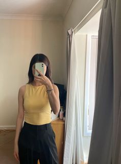 Kookai Yellow Bodysuit