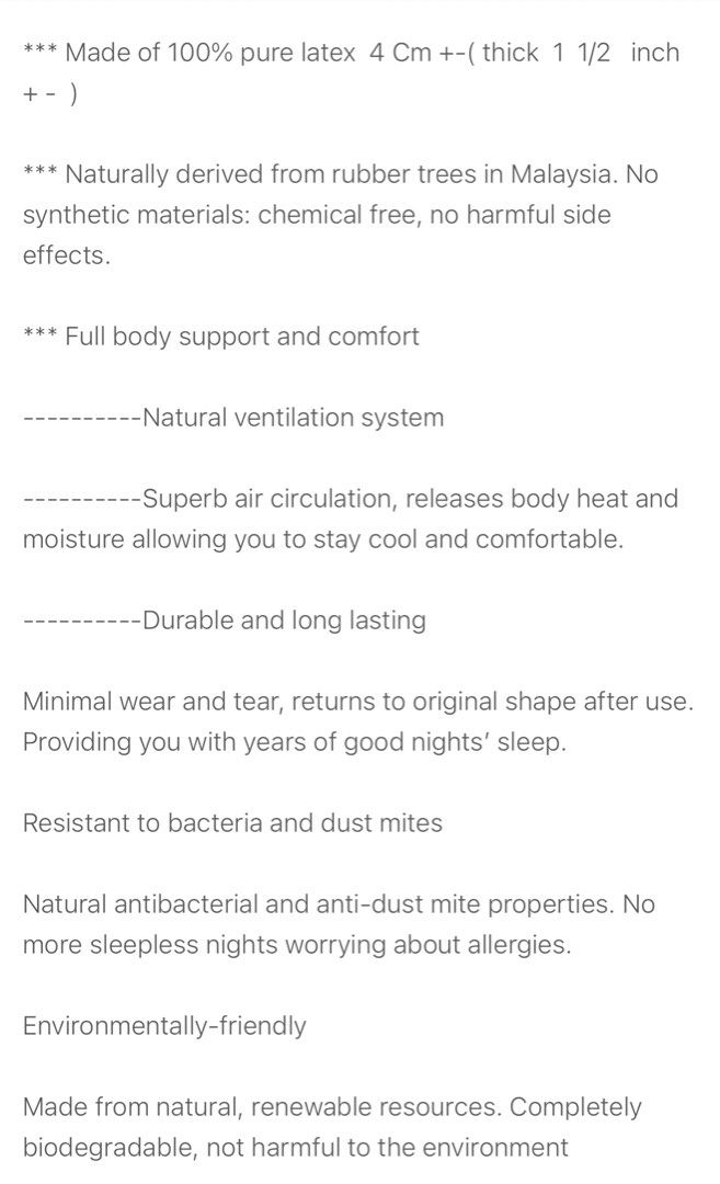 Latex topper, Furniture & Home Living, Bedding & Towels on Carousell