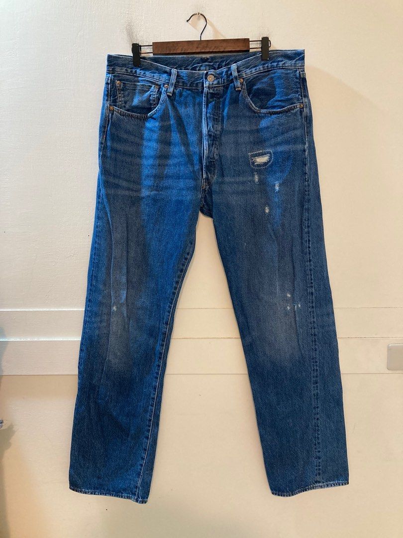 Levi’s Levis LVC 501XX 1955 破壞 補丁 大E 赤耳36（50155 0060）