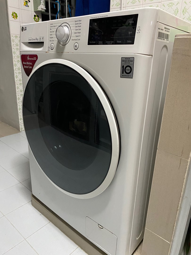 LG Direct Drive 8kg Washing Machine, TV & Home Appliances, Washing ...