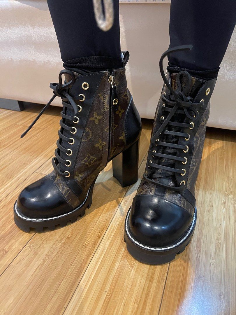 Louis Vuitton Boots (Category: Boots) located in Paranaque City. Submitted by santaeulalia (Listing ID 1214899282, Image 1). Description: SRP 1330 euros or 72k php No box and dustbag. Will try to search for it or provide a different dustbag. Used 2x only. Bought from Louis Vuitton Paris. Size EUR 38.