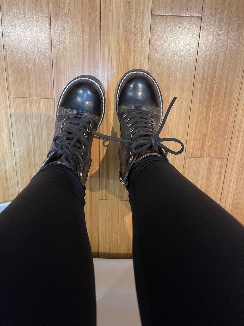 Louis Vuitton Boots (Category: Boots) located in Paranaque City. Submitted by santaeulalia (Listing ID 1214899282, Image 3). Description: SRP 1330 euros or 72k php No box and dustbag. Will try to search for it or provide a different dustbag. Used 2x only. Bought from Louis Vuitton Paris. Size EUR 38.