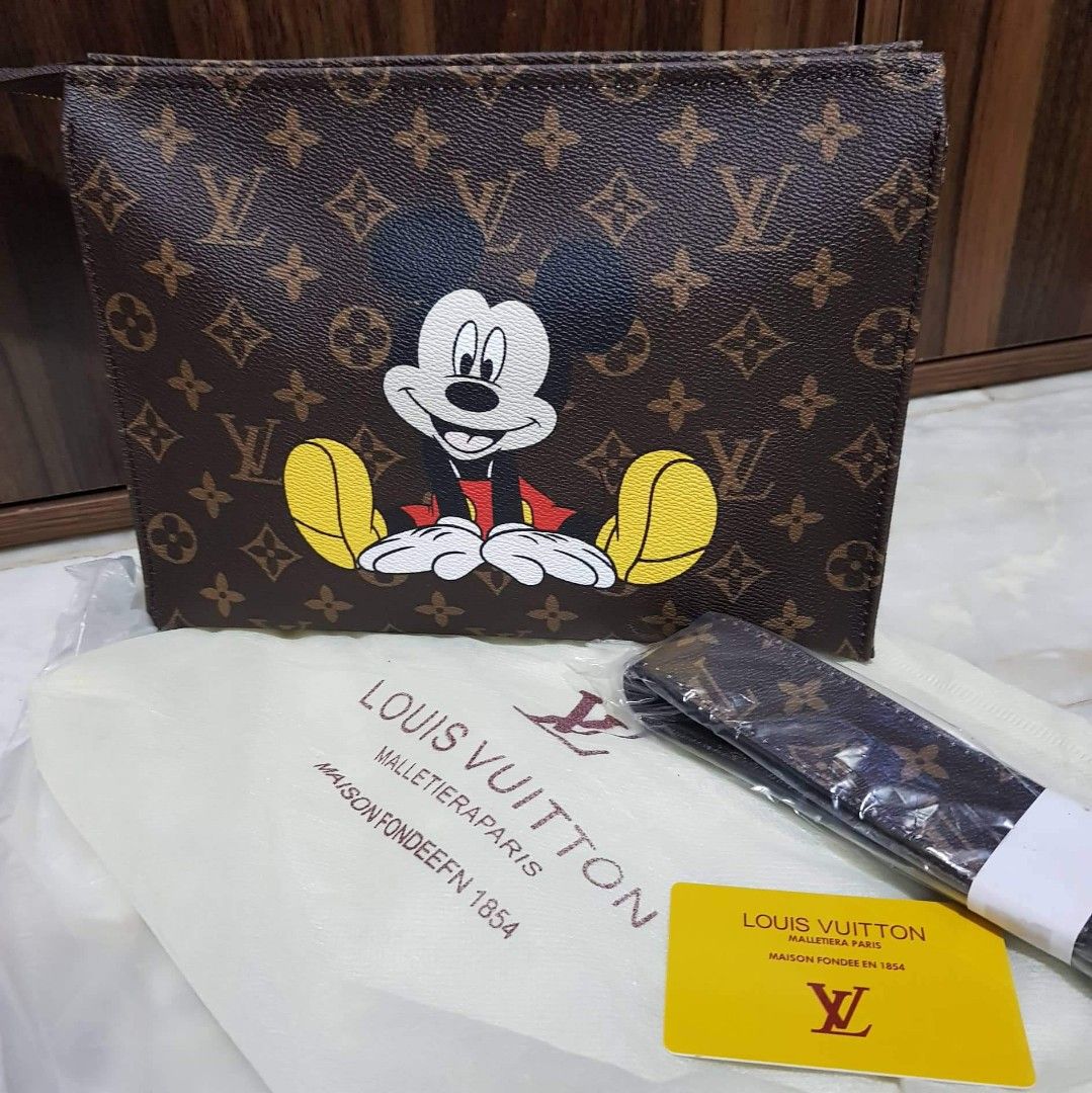LV Mickey mouse Cross body bag, Women's Fashion, Bags & Wallets