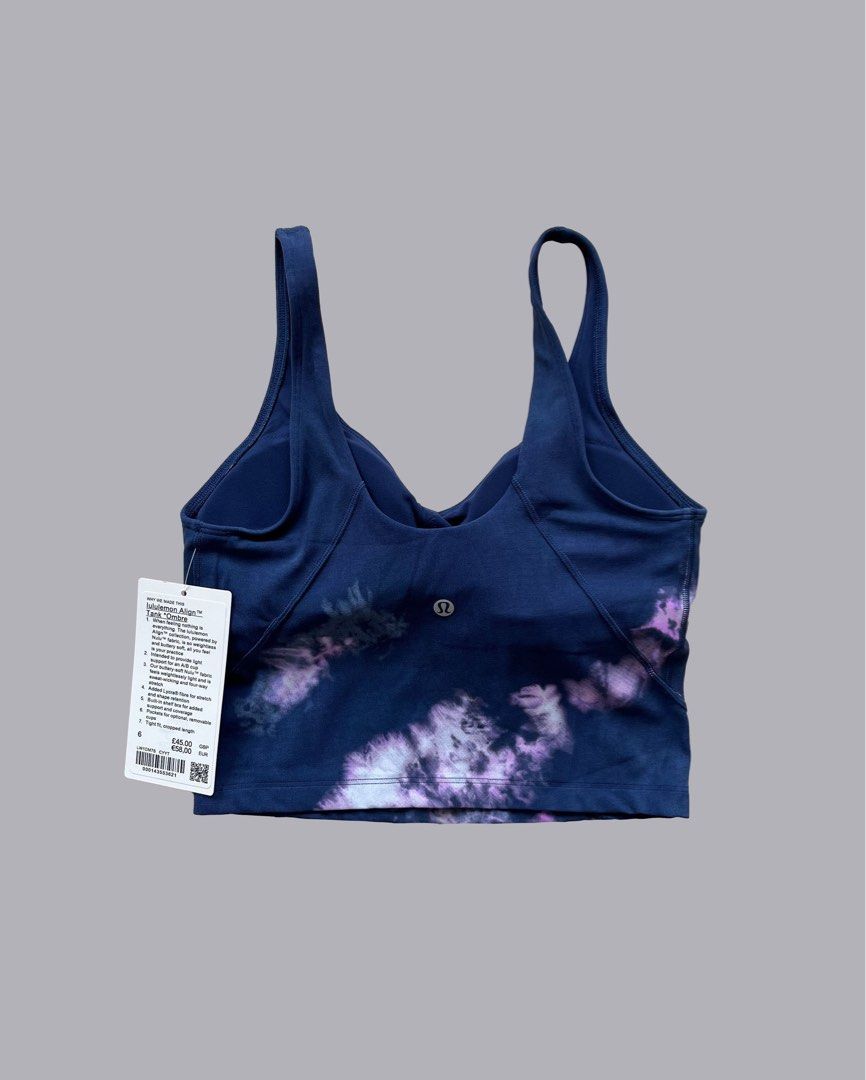 Lululemon Align Tank Top - Circulate Tie Dye Align Tank Mineral Blue Multi  - NWT