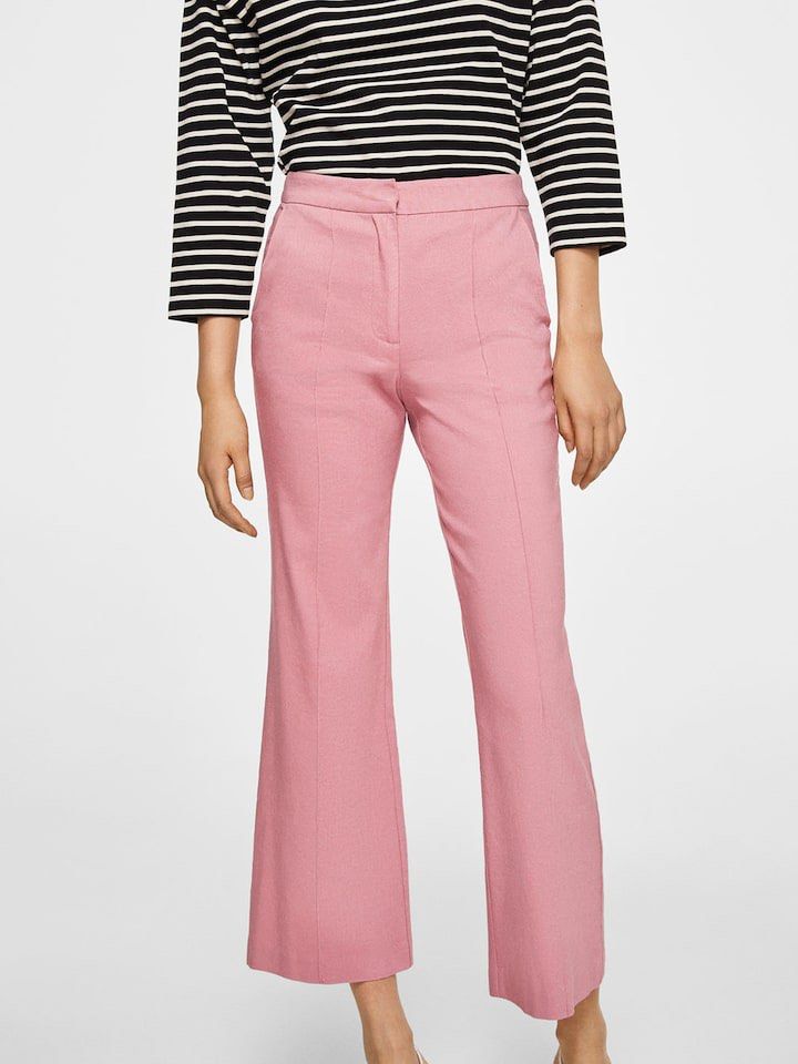 Mango pink pants hotsell