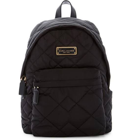 Marc Jacobs - Quilted Nylon School Backpack (Large) (Category: Luxury Bags & Wallets) located in Pasig City. Submitted by outletfindsbyara (Listing ID 1214868702, Image 1). Description: .