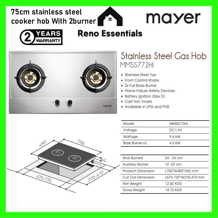 Mayer Hood, Cooker Hob & Built in Oven Kitchen package Bundle, TV