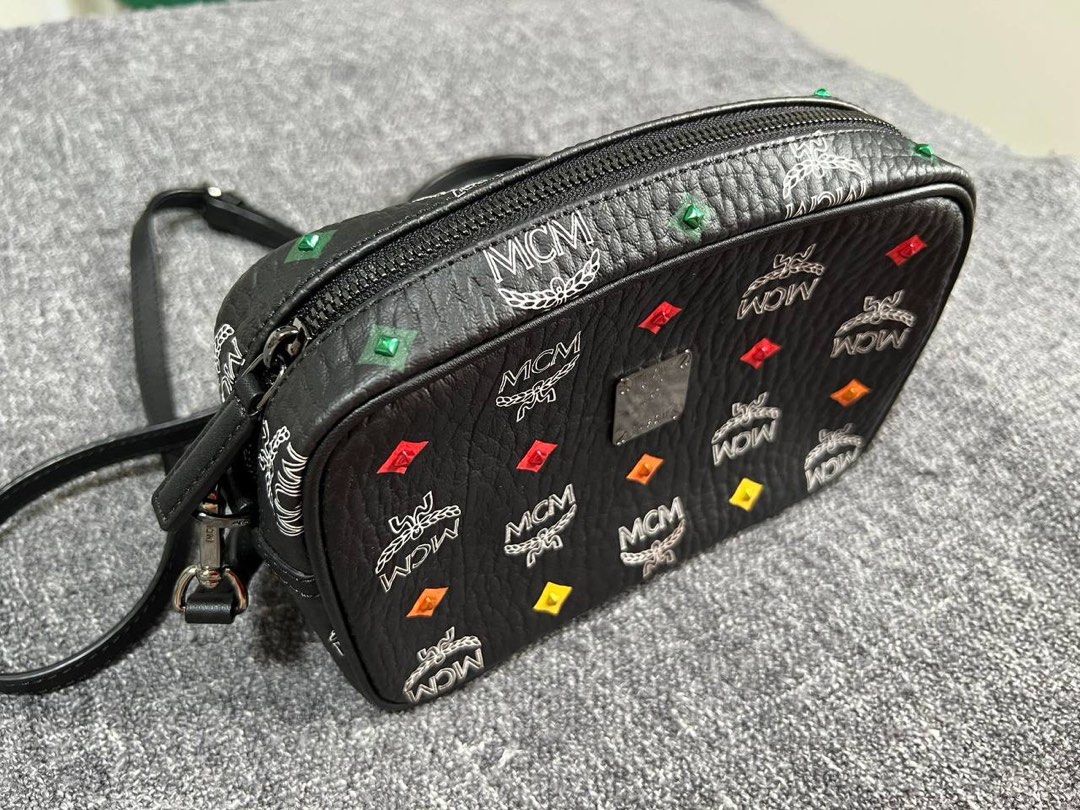 MCM Camera Bag in Skyoptic Visetos Luxury Bags Wallets on Carousell