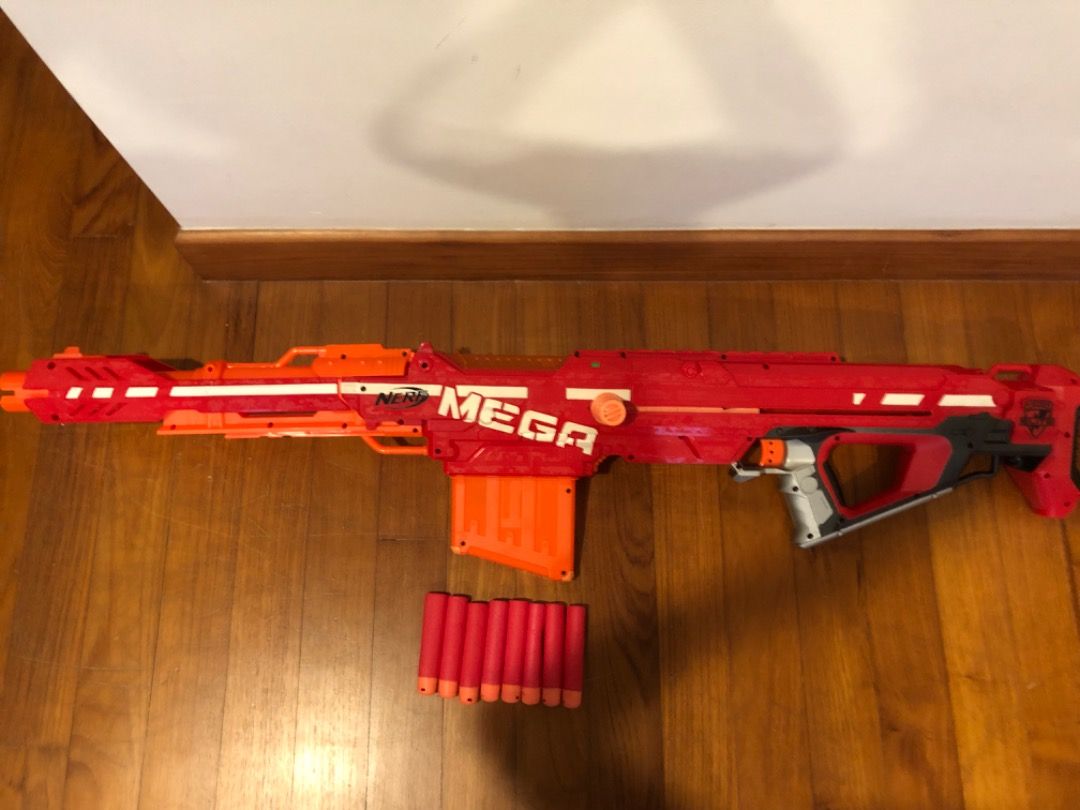 Nerf Mega Centurion sniper ,with barrel n scope for sale, Hobbies & Toys,  Toys & Games on Carousell