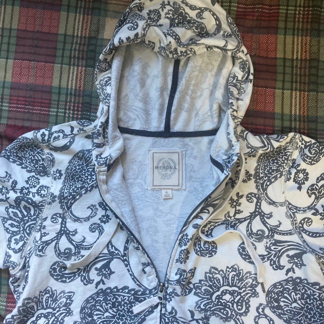 Merona zip up hoodie clearance